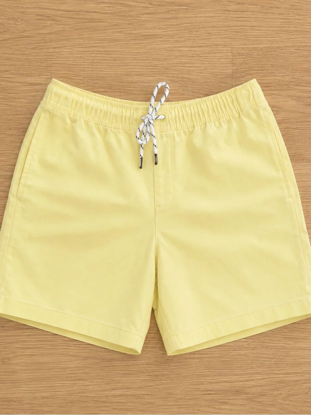 crown & ivy Pale Yellow Swim Trunks with Drawstring